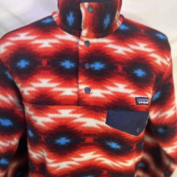 Patagonia Synchilla Snap Fleece Pullover Aztec Southwestern Navajo Women's (M) - Picture 3 of 13